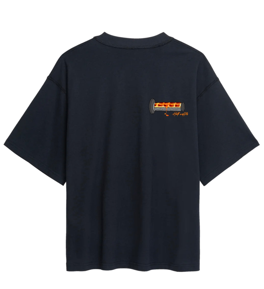 Half Waffle - Tee - Washed Black