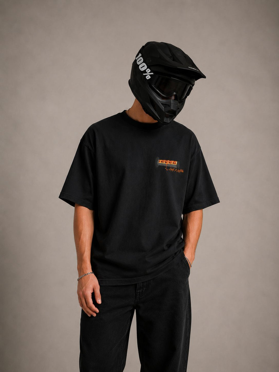 Half Waffle - Tee - Washed Black