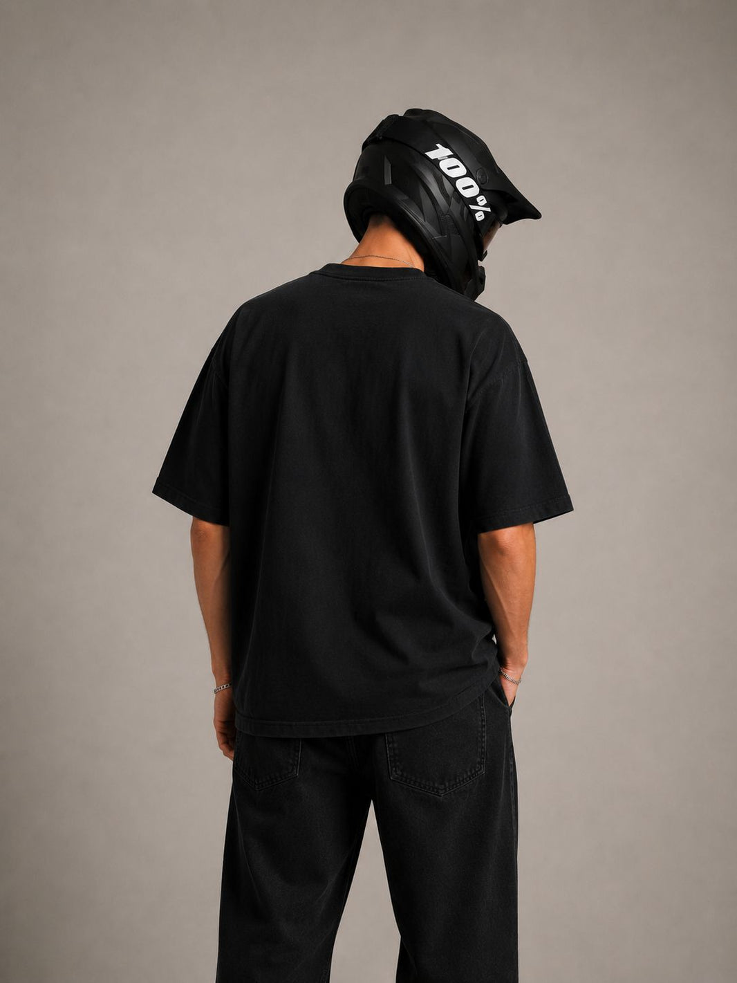 Half Waffle - Tee - Washed Black