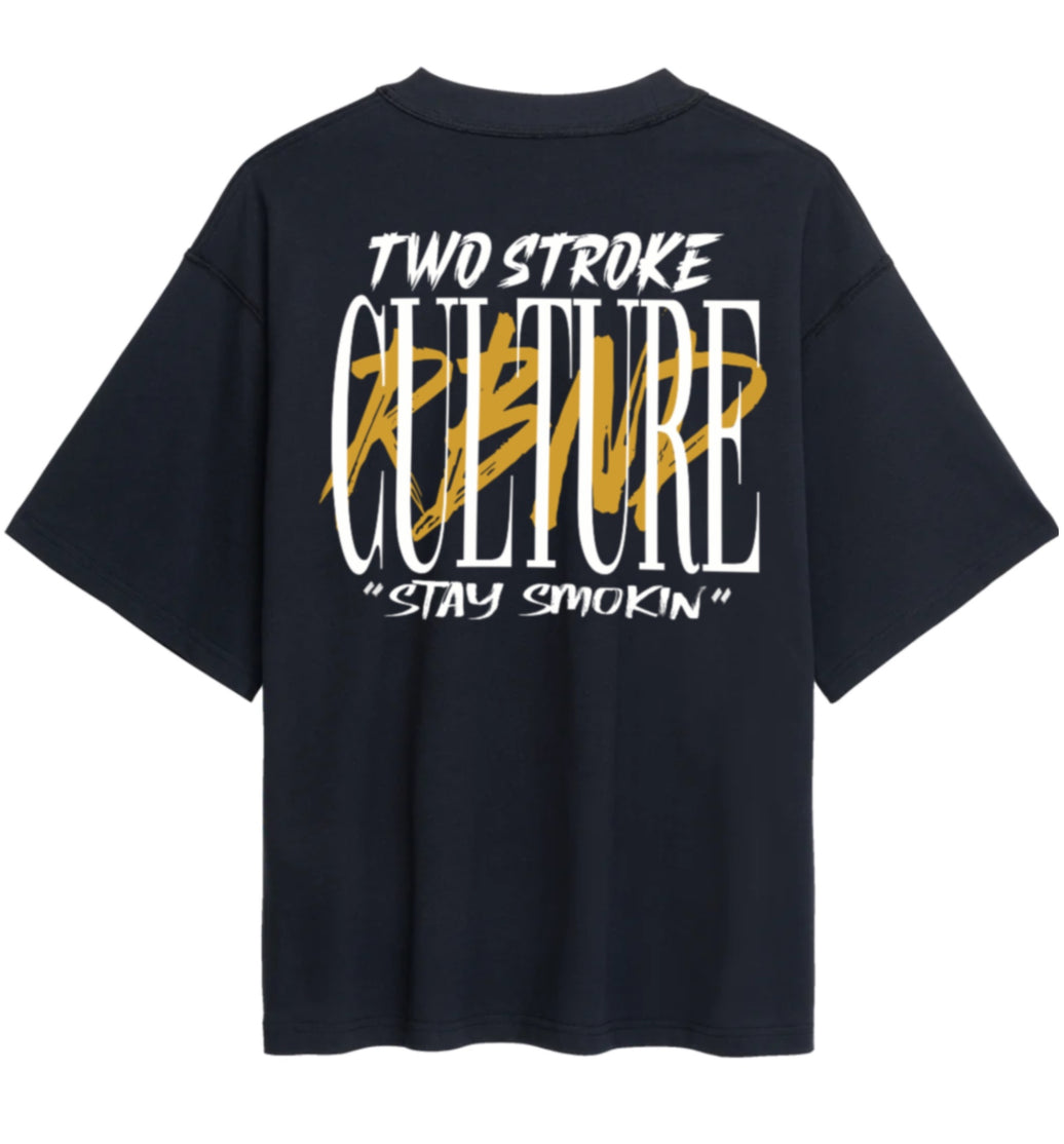 Two Stroke Culture - Tee - Washed Black
