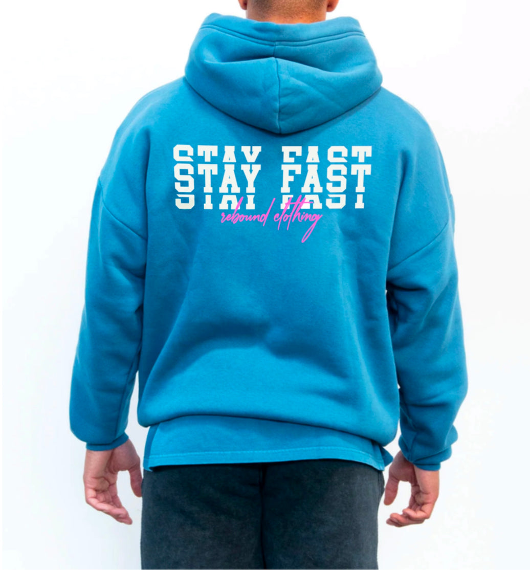 Stay Fast - Hoodie - Slateblue