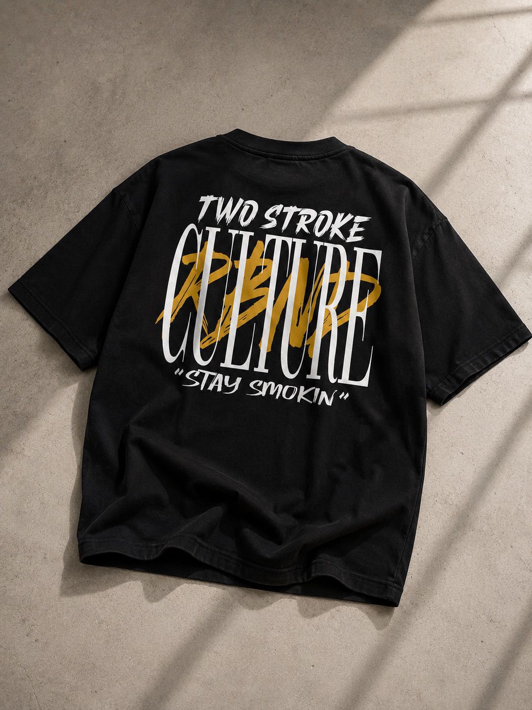 Two Stroke Culture - Tee - Washed Black