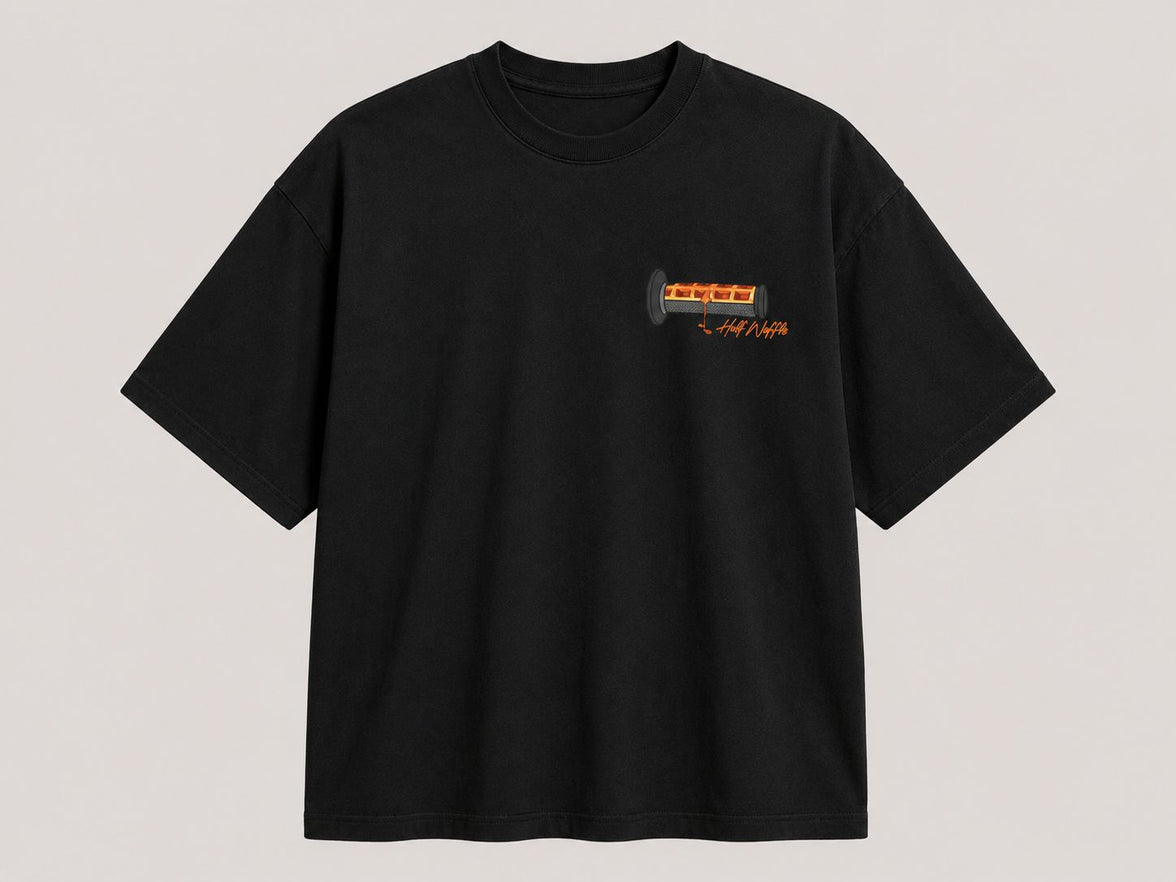 Half Waffle - Tee - Washed Black
