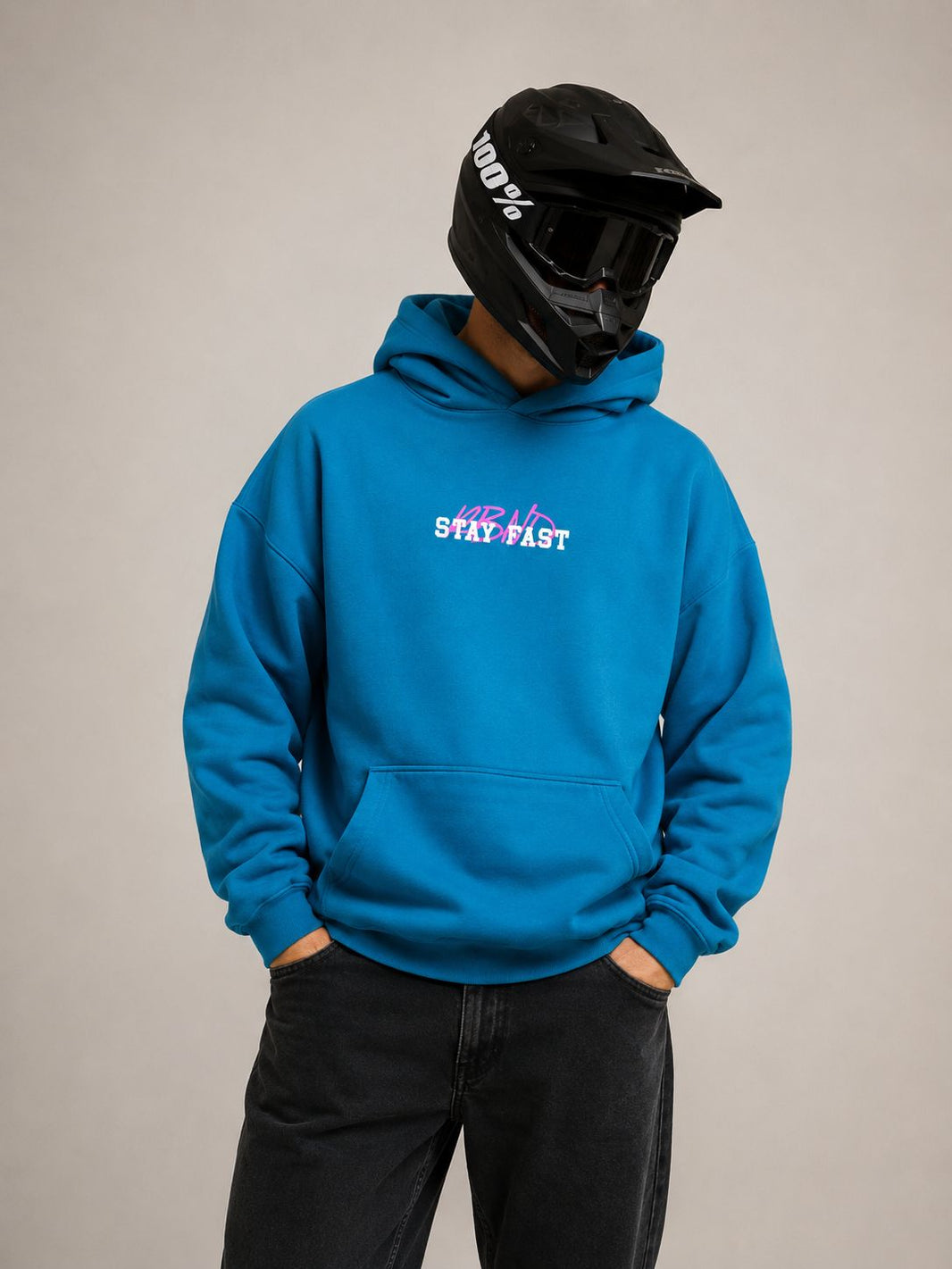 Stay Fast - Hoodie - Slateblue
