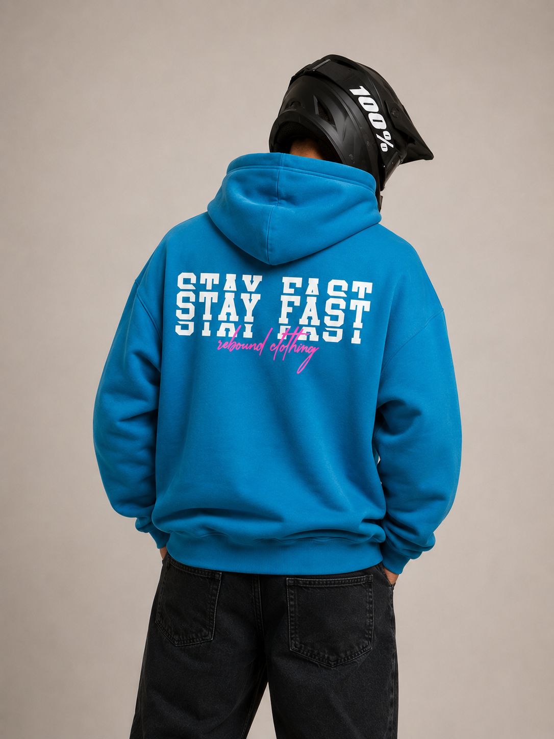 Stay Fast - Hoodie - Slateblue